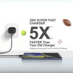 LYNACZ Original 25W Type C Charger Compatible with Samsung A35/M35/A53/M55/F05/M15, F15/A15/A14/M14/F14/A34/M34/F34/S23/S23 fe/S21 fe 5G/Z fold/flip/6/5/4/3-Black with 6 Months Replacement Warranty - Image 4