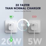 XIAWAO Original 20W Power Delivery Charging Adapter with USB Type C to Lightening Cable (White) – Fast Charger Combo Compatible with iPhone 14, 13, 12, 11, x, xs, xs max, xr Series - Image 7