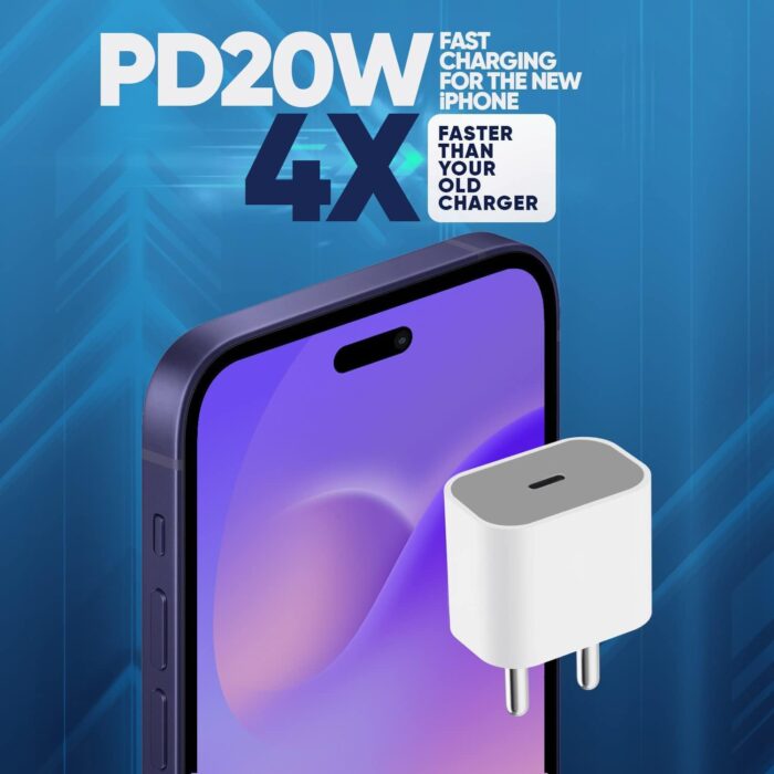 LYNACZ Original 20W Adapter Compatible with iPhone X, 11, 12, 13, 14, 15, 16, with 6 Months Replacement Warranty - Image 4