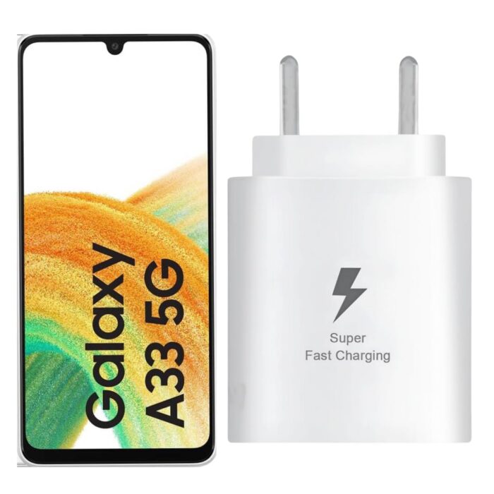 SUSNWERE Original USB Type C Charger Adapter Compatible with Samsung A33 5G - 25W - White - Image 1