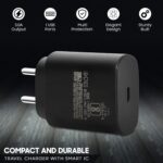 SUSNWERE Original 25w Adapter for Samsung Galaxy m34 5g m53 5g f23 5g m14 5g f14 5g m33 5g a34 5g a54 5g-Black - Image 3