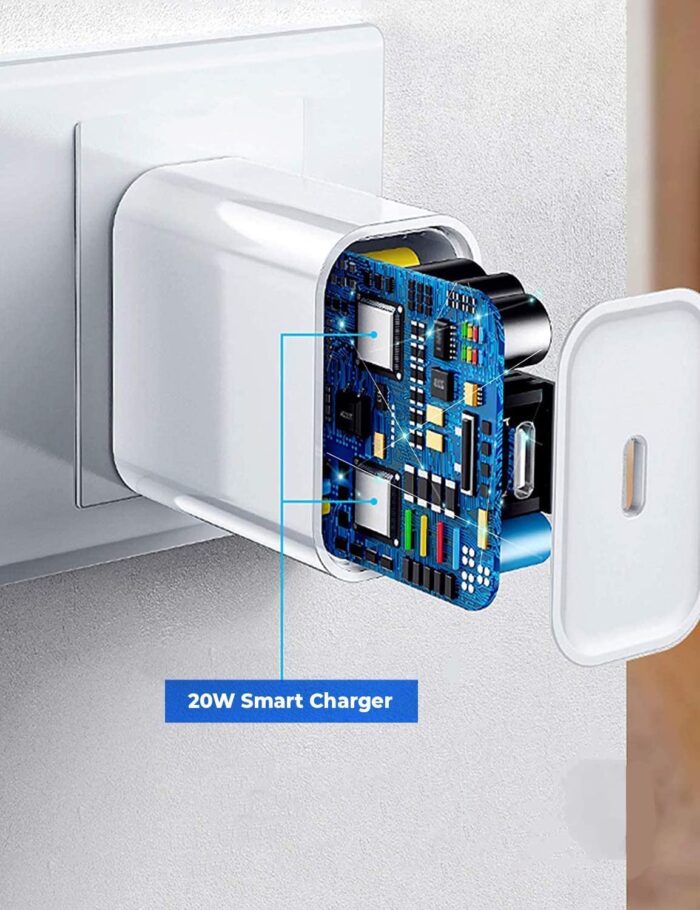 SUSNWERE Original 20W Fast Charger Type C to C Cable Charger Compatible with iPhone 15/15 Plus/15 Pro/15 Pro Max/Ipad Pro/Air 5Th/Mini/Ipad 10Th (Adapter & Cable) with 6 Months Warranty, White - Image 6