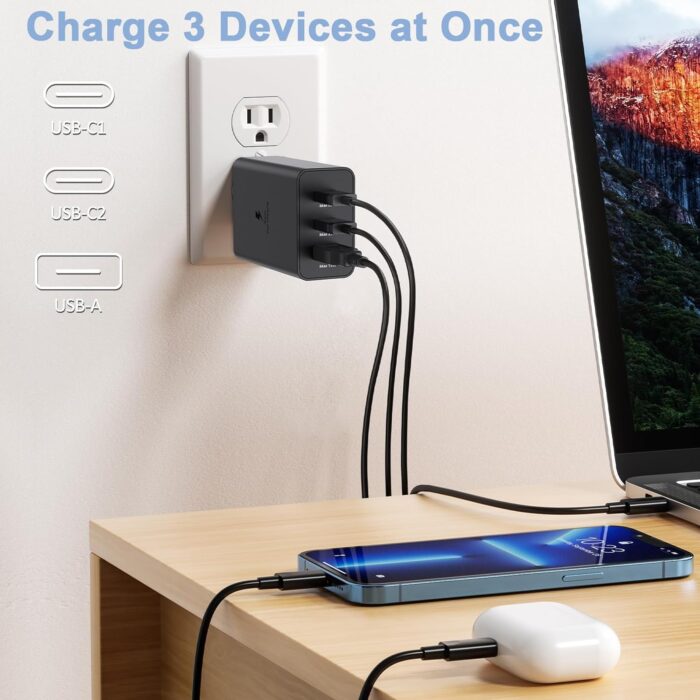 XIAWAO Original 65W Adapter Compatible with Nothing Phone 2A Plus Adapter Original - Image 7