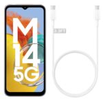 Essri Original Type C- C Data Charging Cable Compatible With Samsung M33 5G And Other Type-C Devices 1 Meter Usb-C Cord For Charger 45W Support Galaxy S23, S22, S21 Phone Super Fast Charge Cord,White - Image 3