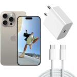 XIAWAO Original 20W Adapter & C to C Cable Compatible with iPhone 15 | 15 Plus | 15 Pro | 15 Pro Max | 6 Months Warranty (White)