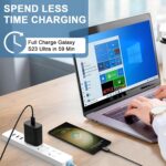 LYNACZ Original 25W Charger Compatible for Samsung Z Flip, Z Fold 2, Z Flip 3, Z Fold 3, Z Flip 4, Z Fold 4,Z Flip 5, New Model Black - Image 6