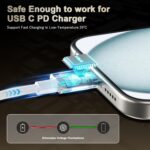 XIAWAO Original 20W Adapter & C to C Cable Compatible with iPhone 15 | 15 Plus | 15 Pro | 15 Pro Max | 6 Months Warranty (White) - Image 6
