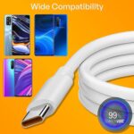 Essri Original Supervooc 33W Type C Fast Charging Cable | Charge & Data Sync Compatible With Oppo K10 / K10 5G (Cable Only) - Image 3
