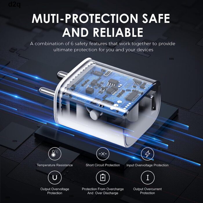 LYNACZ Original 20W Adapter Compatible with iPhone X, 11, 12, 13, 14, 15, 16, with 6 Months Replacement Warranty - Image 5
